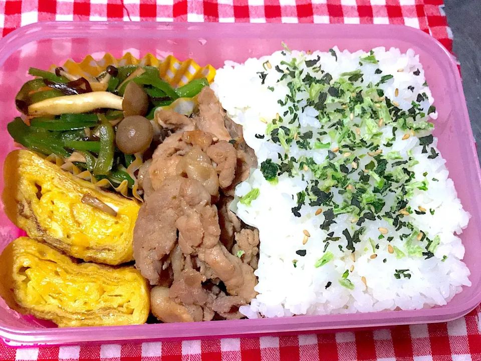 Snapdishの料理写真:豚の生姜焼き弁当🍱|めぐみさん