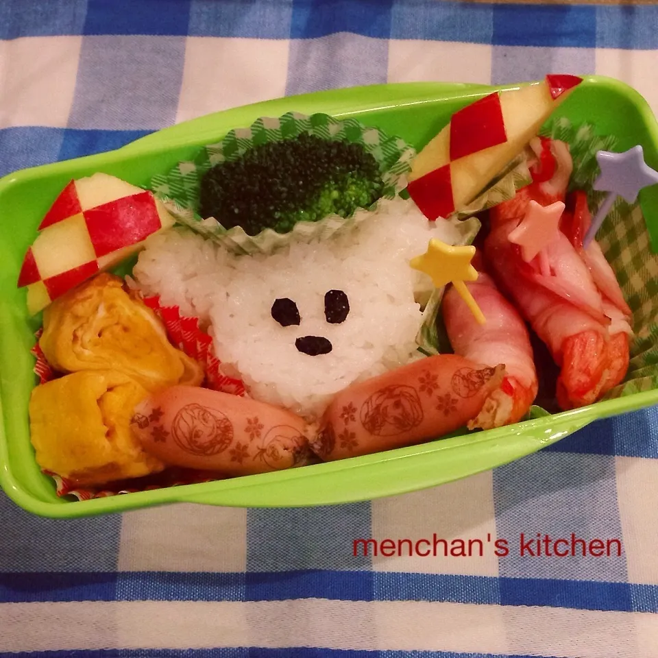 Snapdishの料理写真:高校男子ディズニー弁当( ´艸｀)|めんちゃんさん