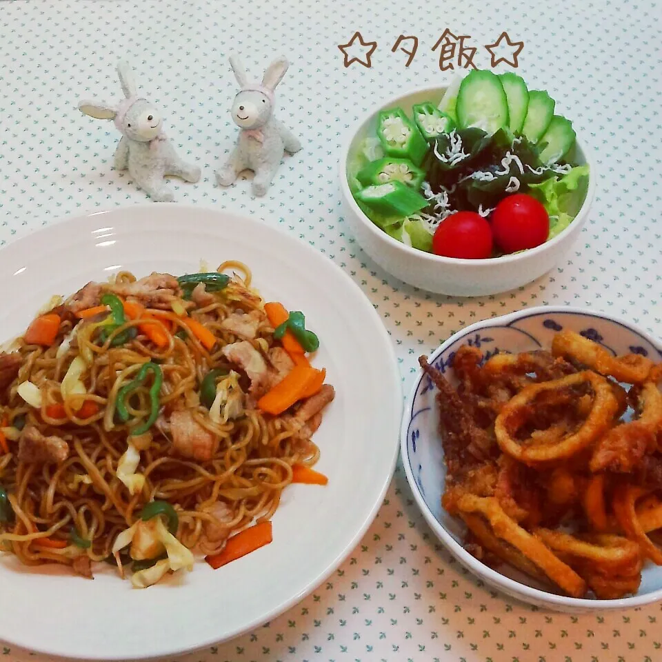 Snapdishの料理写真:夕飯(*´˘`*)♡|まこぴ～♪さん