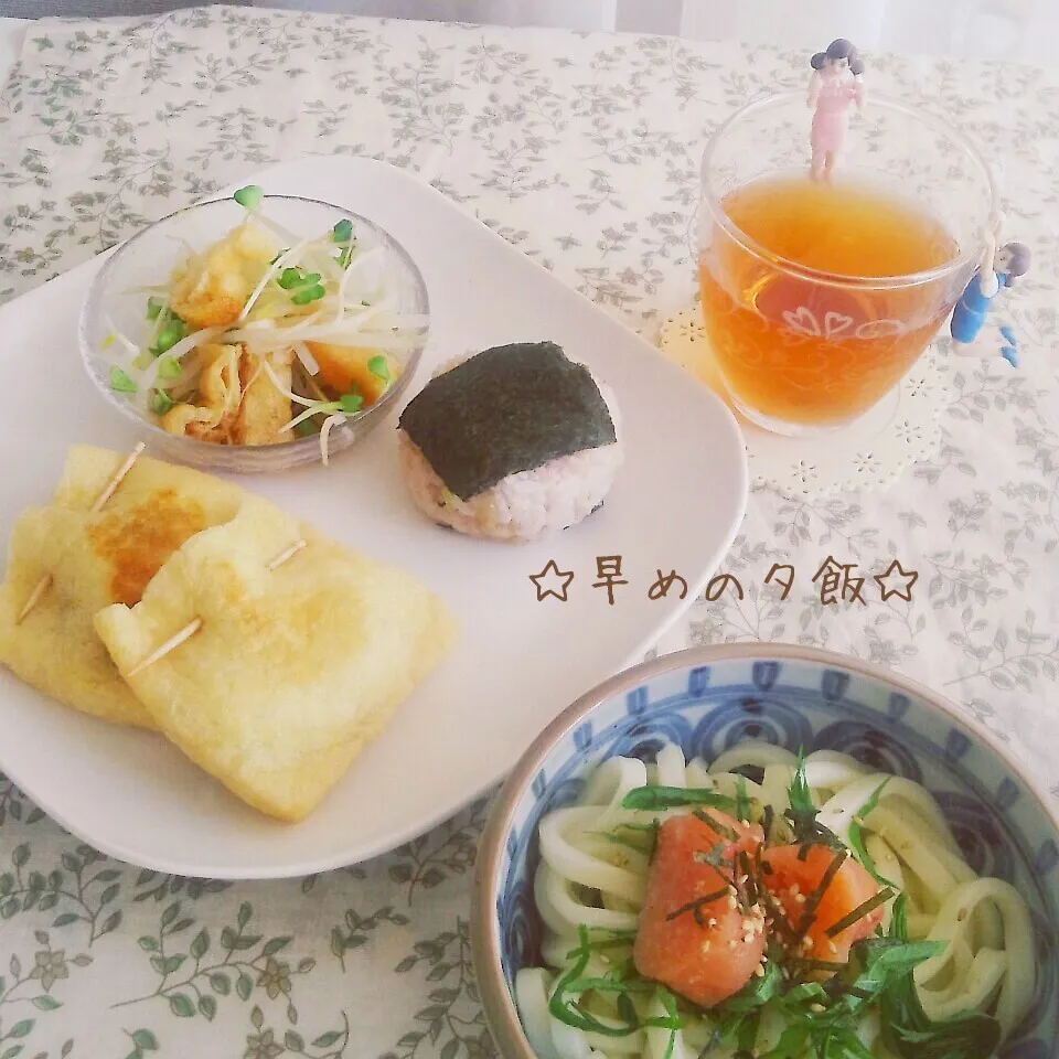 早めの夕飯(*´˘`*)♡|まこぴ～♪さん