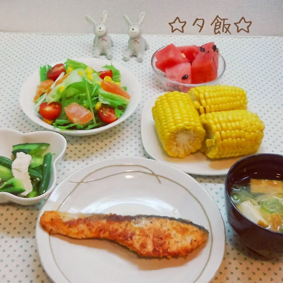 今日の夕飯(*´˘`*)♡|まこぴ～♪さん