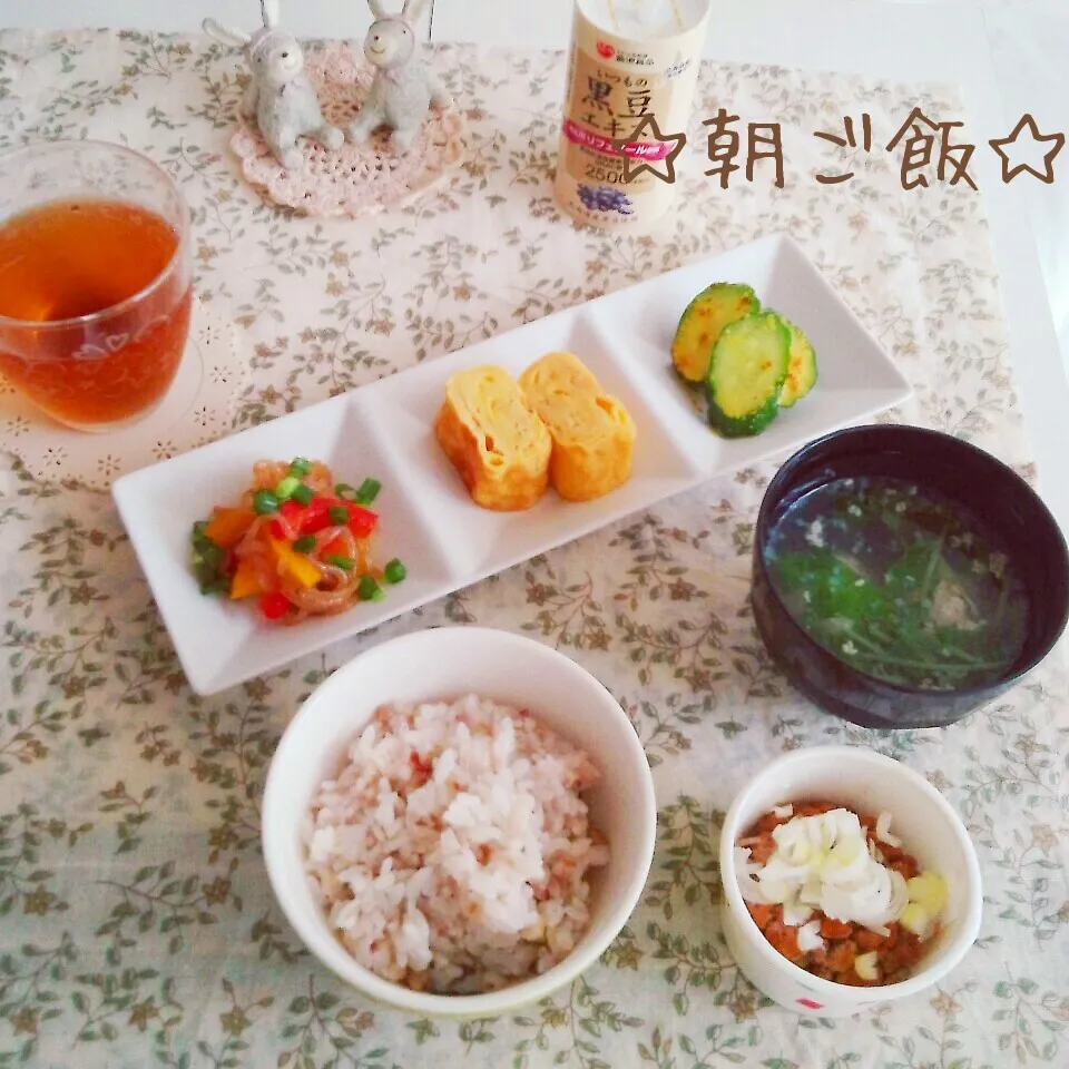 Snapdishの料理写真:朝ご飯 (^-^)♪|まこぴ～♪さん