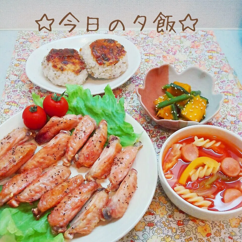 今日の夕飯  (^-^)♪|まこぴ～♪さん