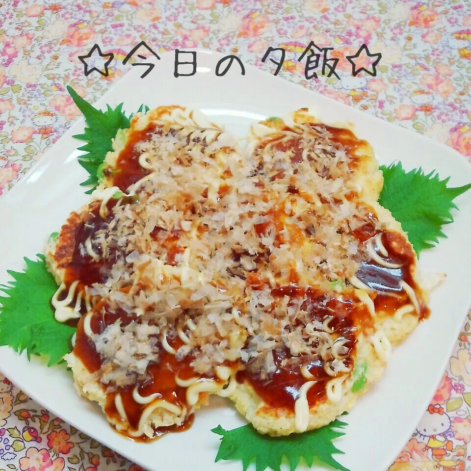 おからと長芋の枝豆お好み焼き♪|まこぴ～♪さん