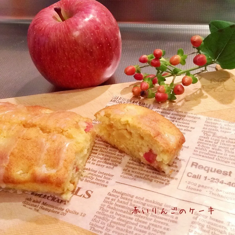 りんごのケーキ♡紅茶のアイシング掛け〜|めんちゃんさん