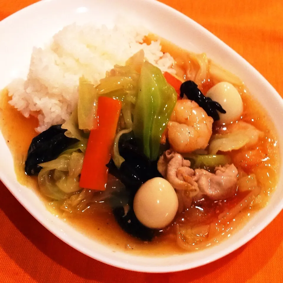 あったか中華丼！生姜が決め手です(^_-)☆|めんちゃんさん