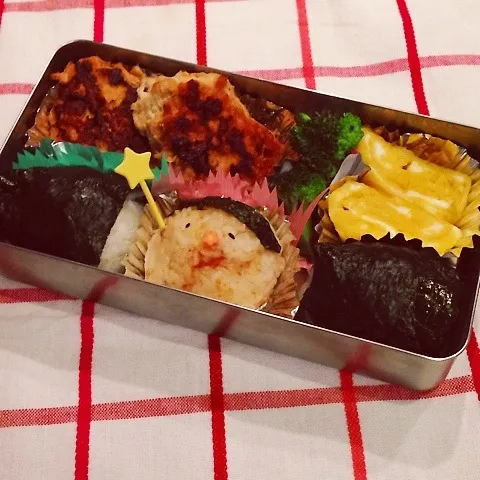 Snapdishの料理写真:高校男子おにぎり弁当(ﾉ´▽｀)ﾉ|めんちゃんさん