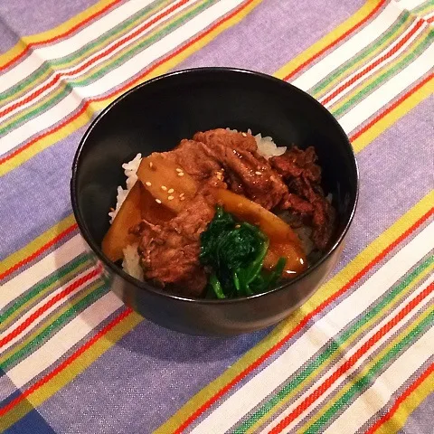 柔らか〜い牛丼(*^▽^*)|めんちゃんさん