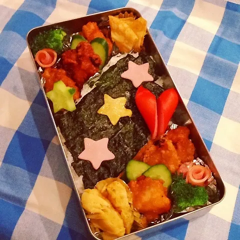 高校男子 七夕弁当( ´艸｀)|めんちゃんさん