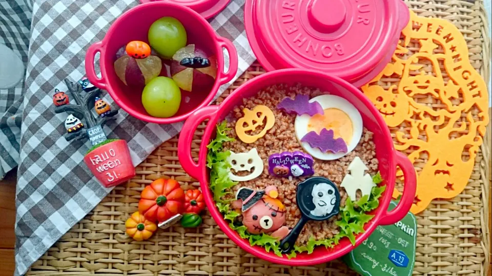 #jk弁当 #ハロウィン弁当 #タコライス弁当|luluさん