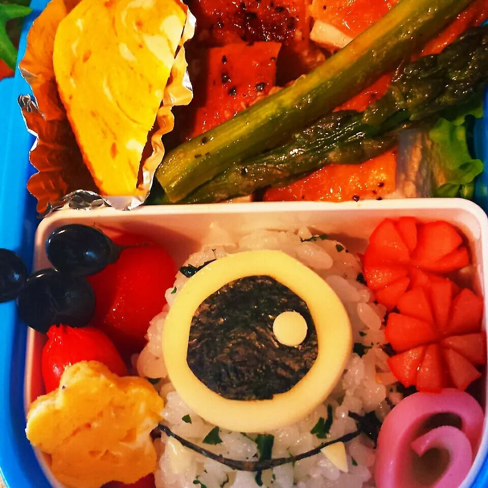 息子の遠足お弁当♪何に見える？笑|nicoriri♡さん