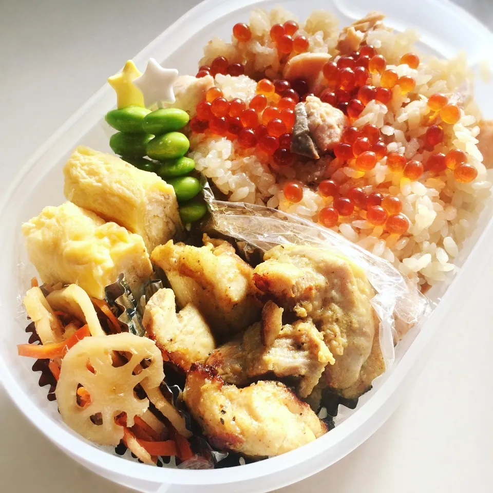 Snapdishの料理写真:次男塾弁♫はらこ飯弁当♫|Hanaさん