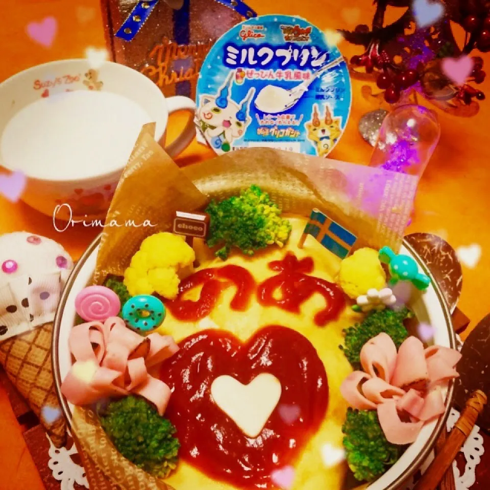 のあちゃんと一緒にオムライスランチ♡|chouchouさん