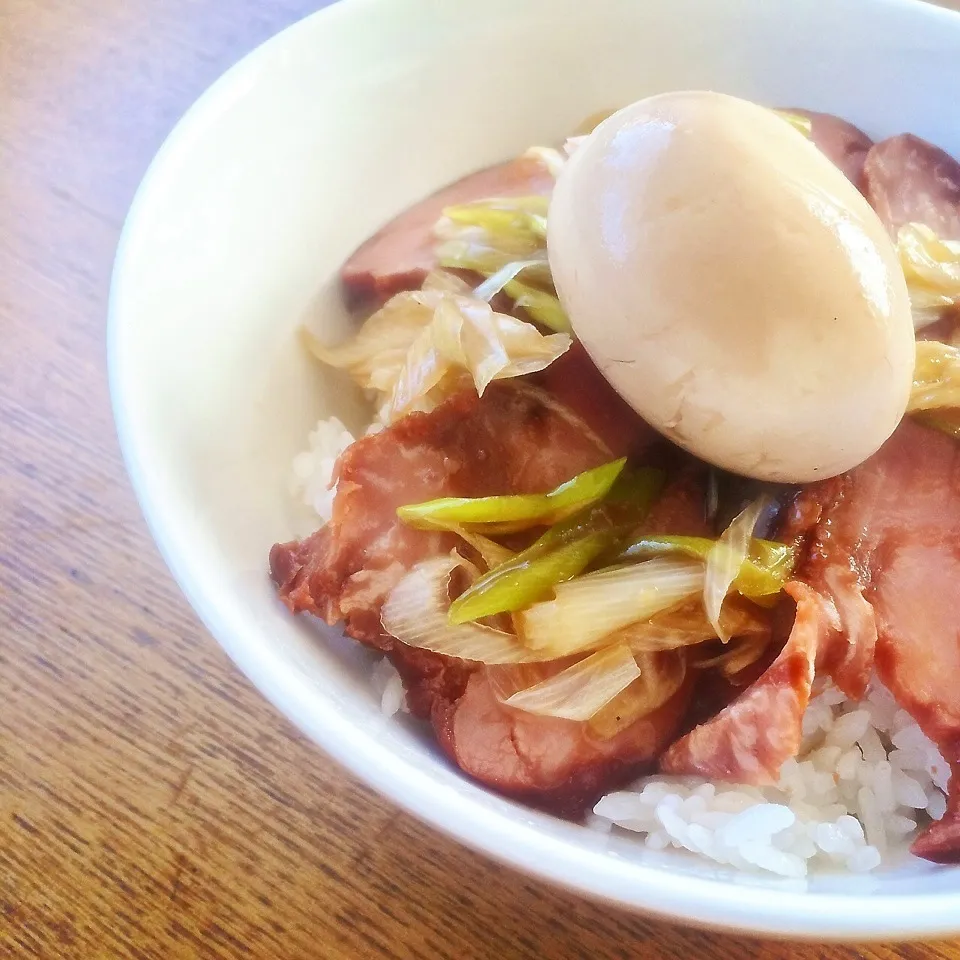 ネギソースの焼豚丼♫|Hanaさん