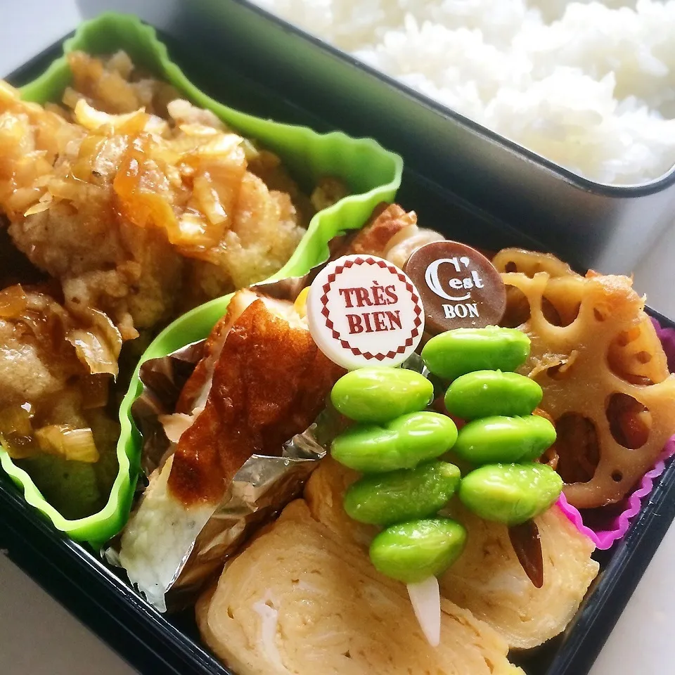 Snapdishの料理写真:高1長男お弁当♫|Hanaさん