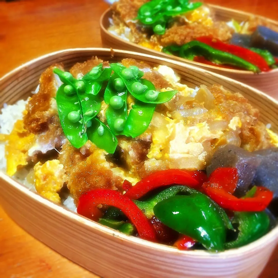 今日のカツ丼弁当|men-chan-chiさん
