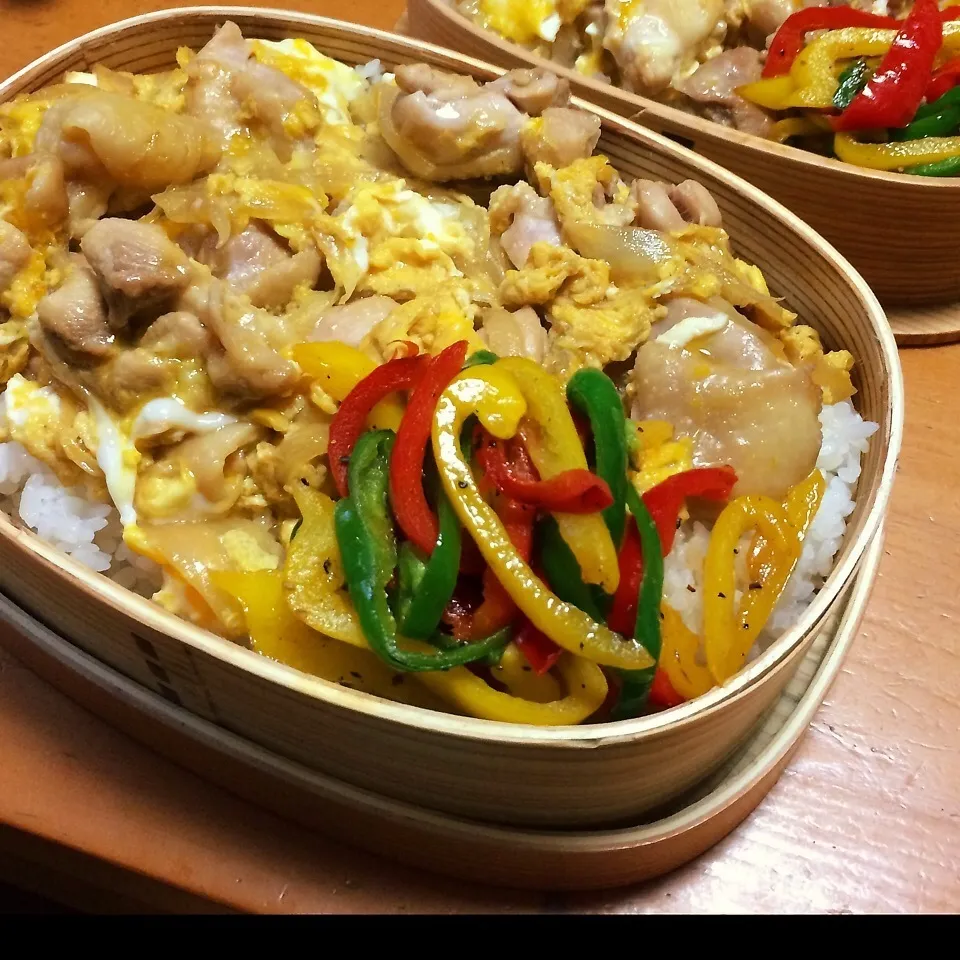 Snapdishの料理写真:今日の親子丼弁当|men-chan-chiさん