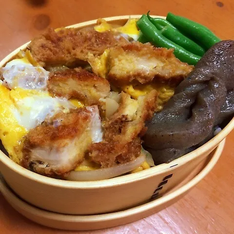 今日のカツ丼弁当|men-chan-chiさん