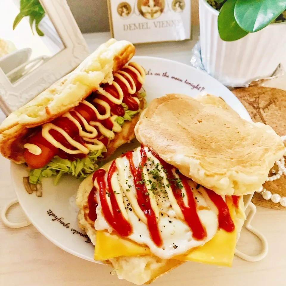 本日のお弁当♪お豆腐パンケーキサンド|綾奈さん