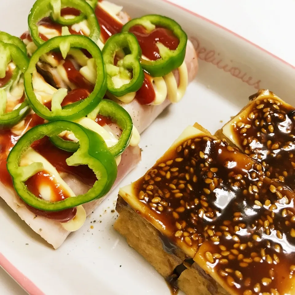 厚揚げ味変2種❤️|綾奈さん