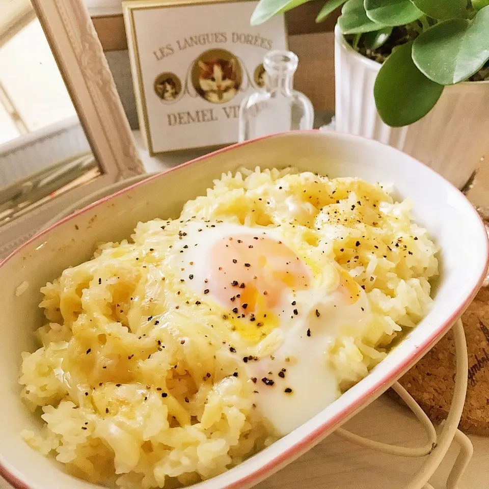 朝食♪焼きコンポタマヨチーズごはん|綾奈さん