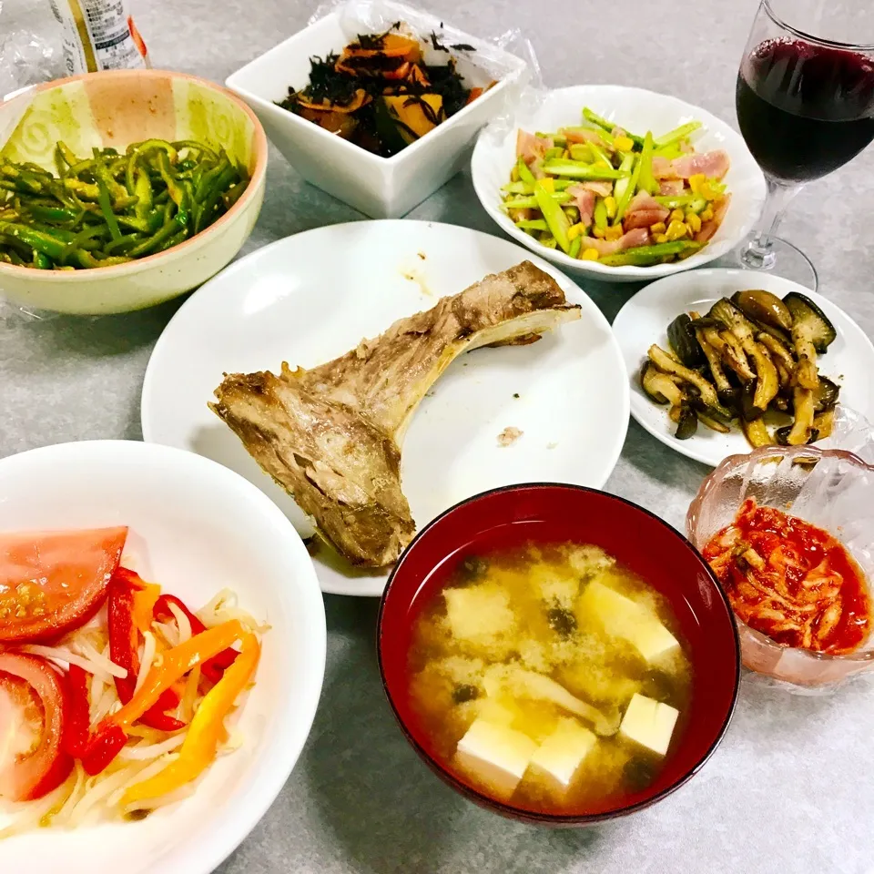 本日の夜ご飯❤️鮪のカマ焼き|綾奈さん