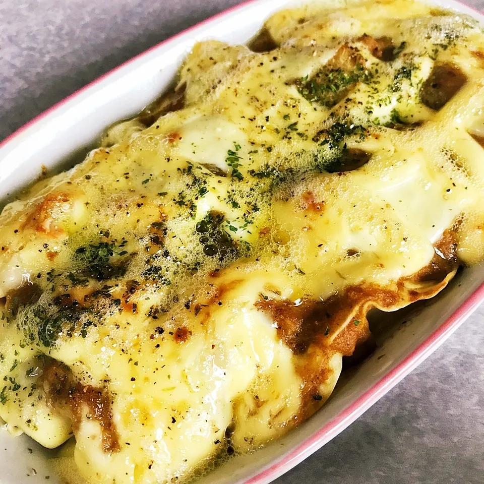 市販の冷凍餃子De焼きカレー❤️|綾奈さん