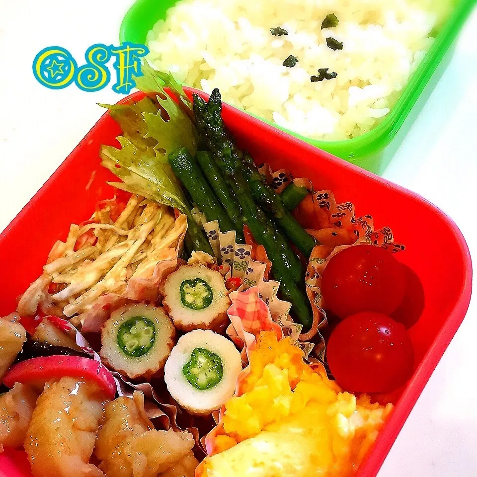 Snapdishの料理写真:OSF⁇ 今日のお弁当♡|るぅ✩さん