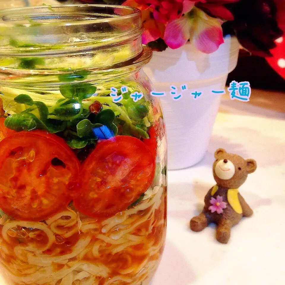 Snapdishの料理写真:＊ジャー倶楽部＊ジャージャー麺♡|るぅ✩さん