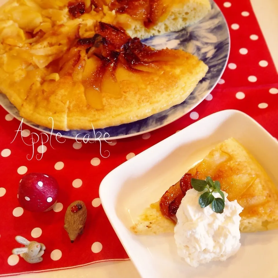 フライパンでできるApple cake(๑◕ˇڡˇ◕๑)|るぅ✩さん