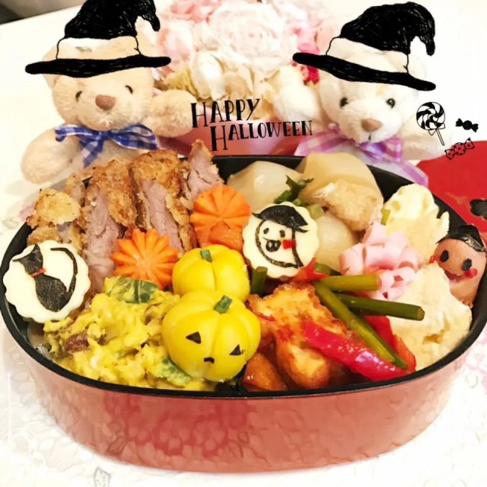 牛のコトレッタでハロウィン弁当☆|綾奈さん