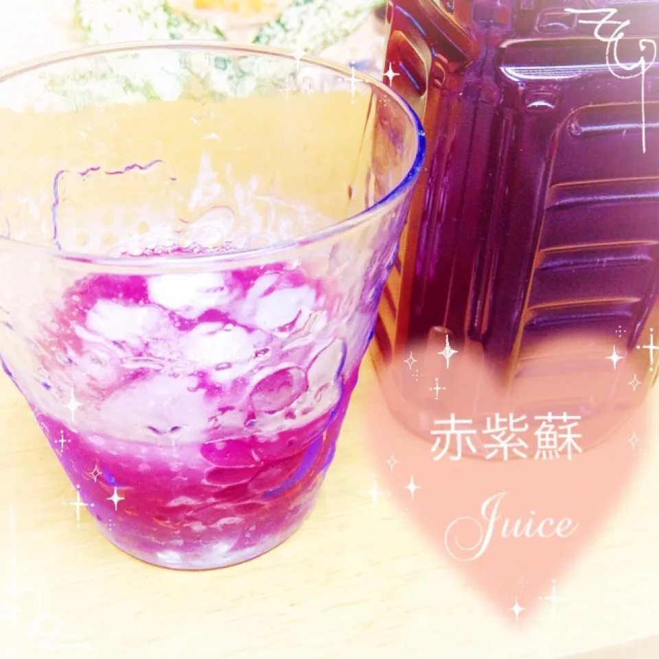 赤シソジュース☆|綾奈さん