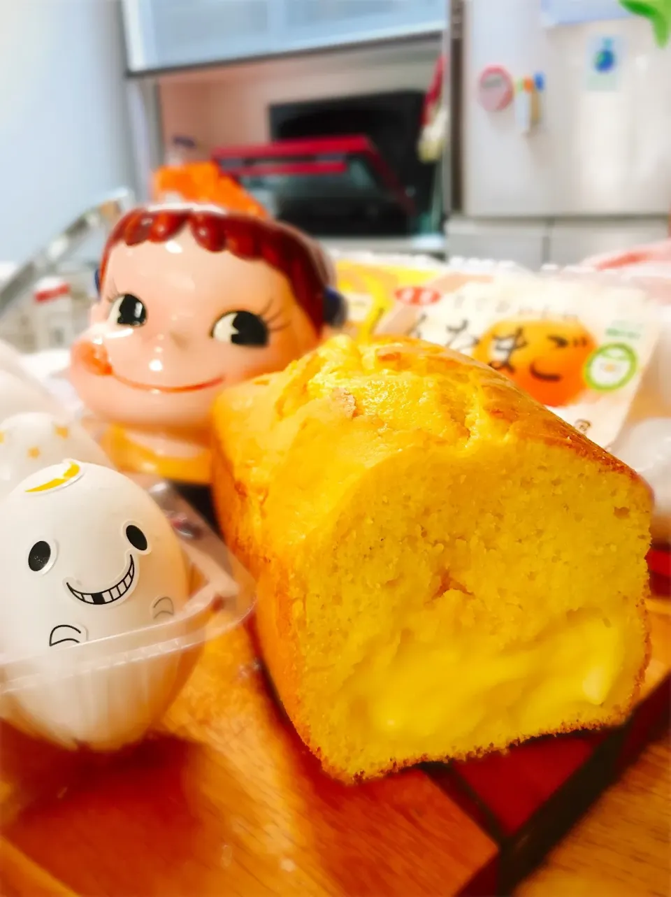 Snapdishの料理写真:贅沢たまご♡カスタードパウンドケーキ。|ぽき。さん