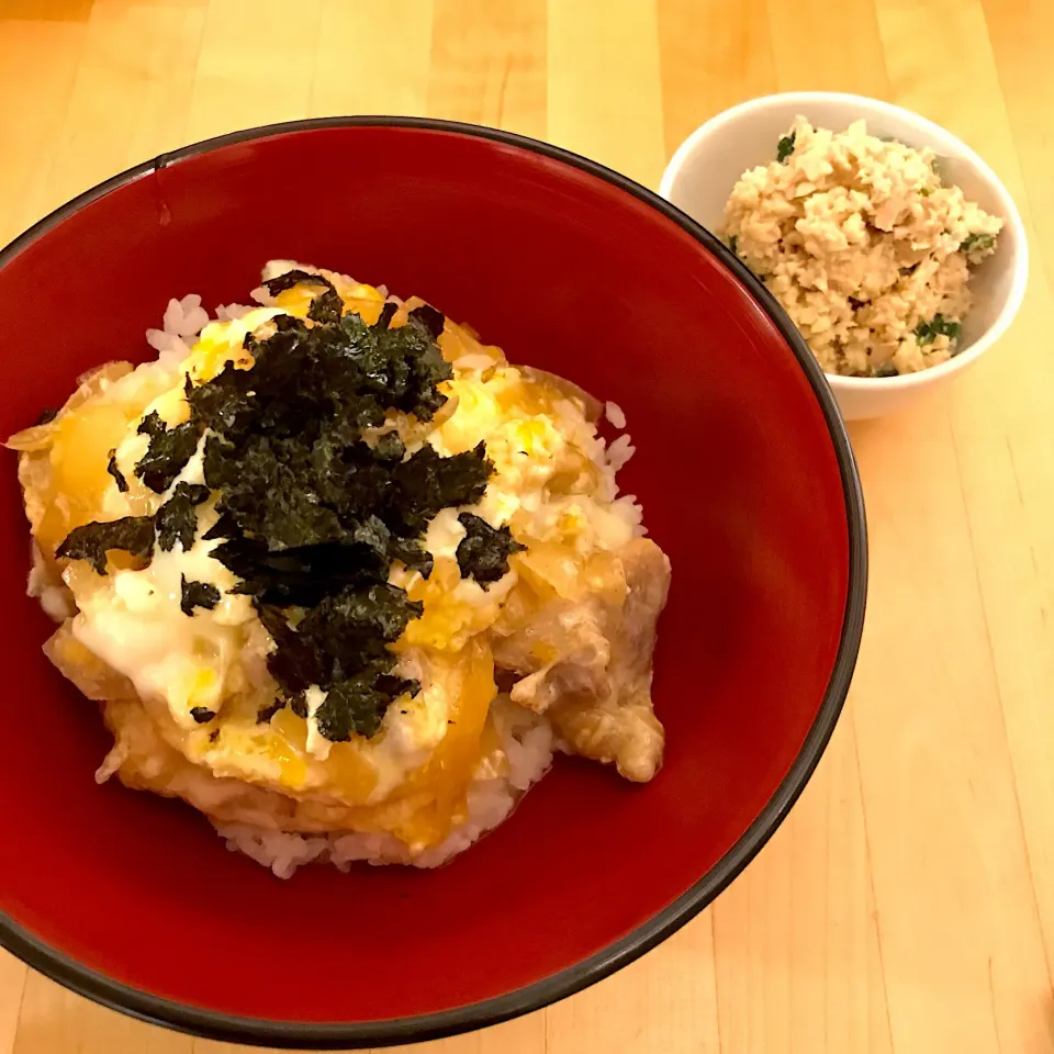 親子丼
大豆のゴママヨサラダ|きょうさん