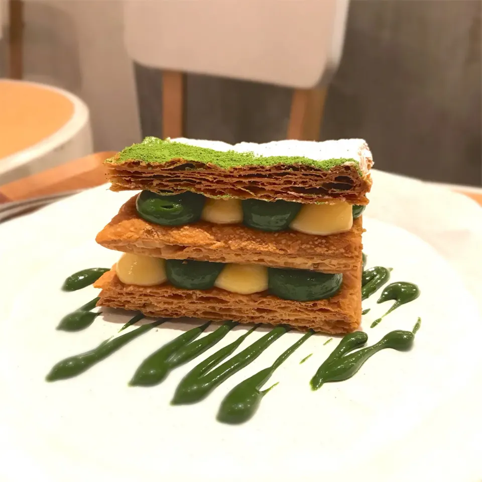 #millefeuilles #matcha|Giさん