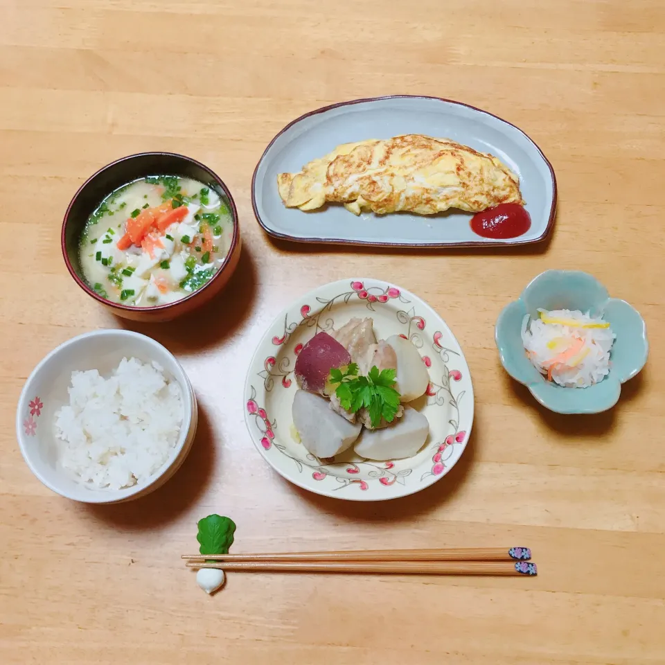 母が作った鶏肉と里芋とさつま芋の煮物
柚子なます|ちゃみこさん