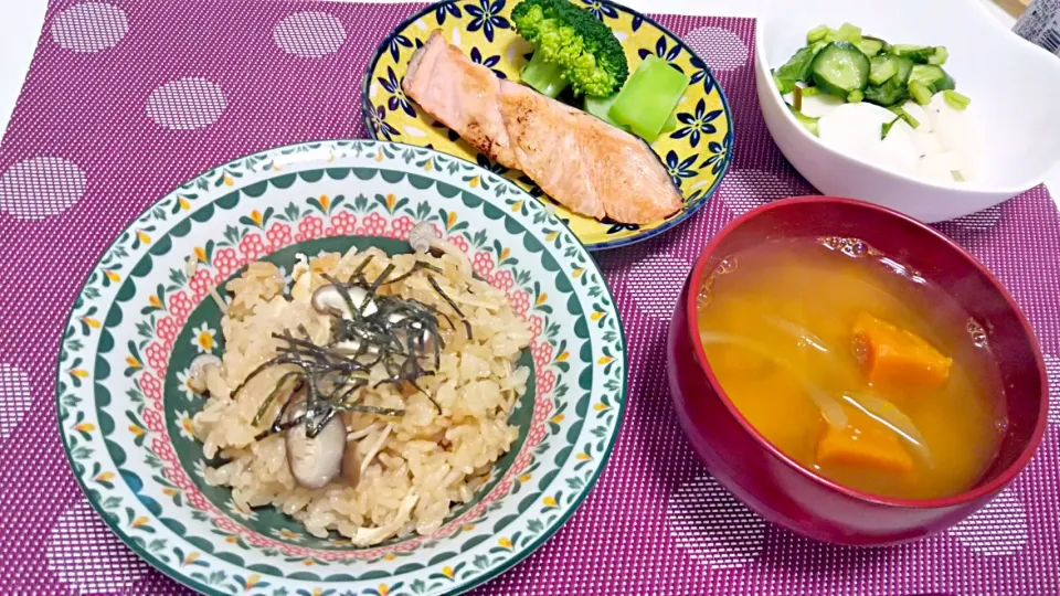 きのこの炊き込みご飯！|みんさん