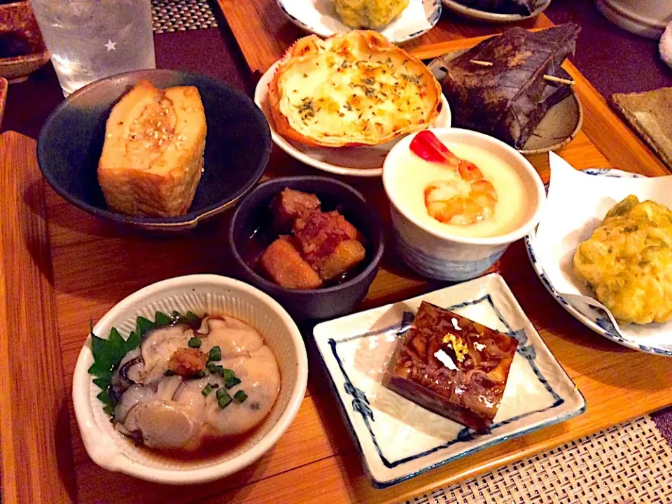 昨日の、たもん会の宴会料理😋|アライさんさん