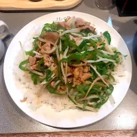 Snapdishの料理写真:チンジャオロース丼|あろえ('∀`)さん