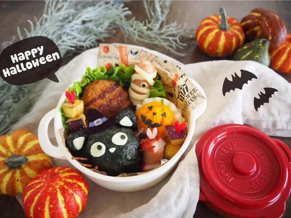 黒猫さんのハロウィン弁当|moemamanさん