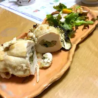 Snapdishの料理写真:Stuffed chicken|かわちさん