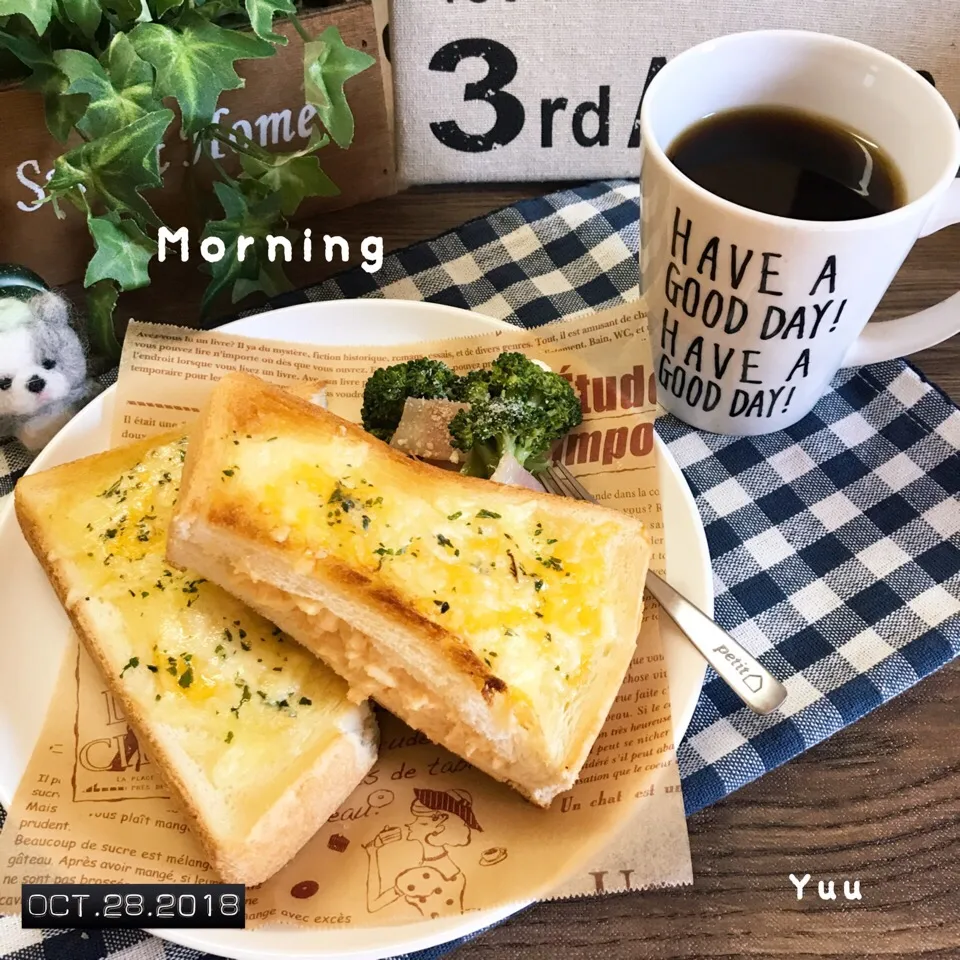 Snapdishの料理写真:10/28☆ﾟハイカロリーMorning☆|ゆうさん