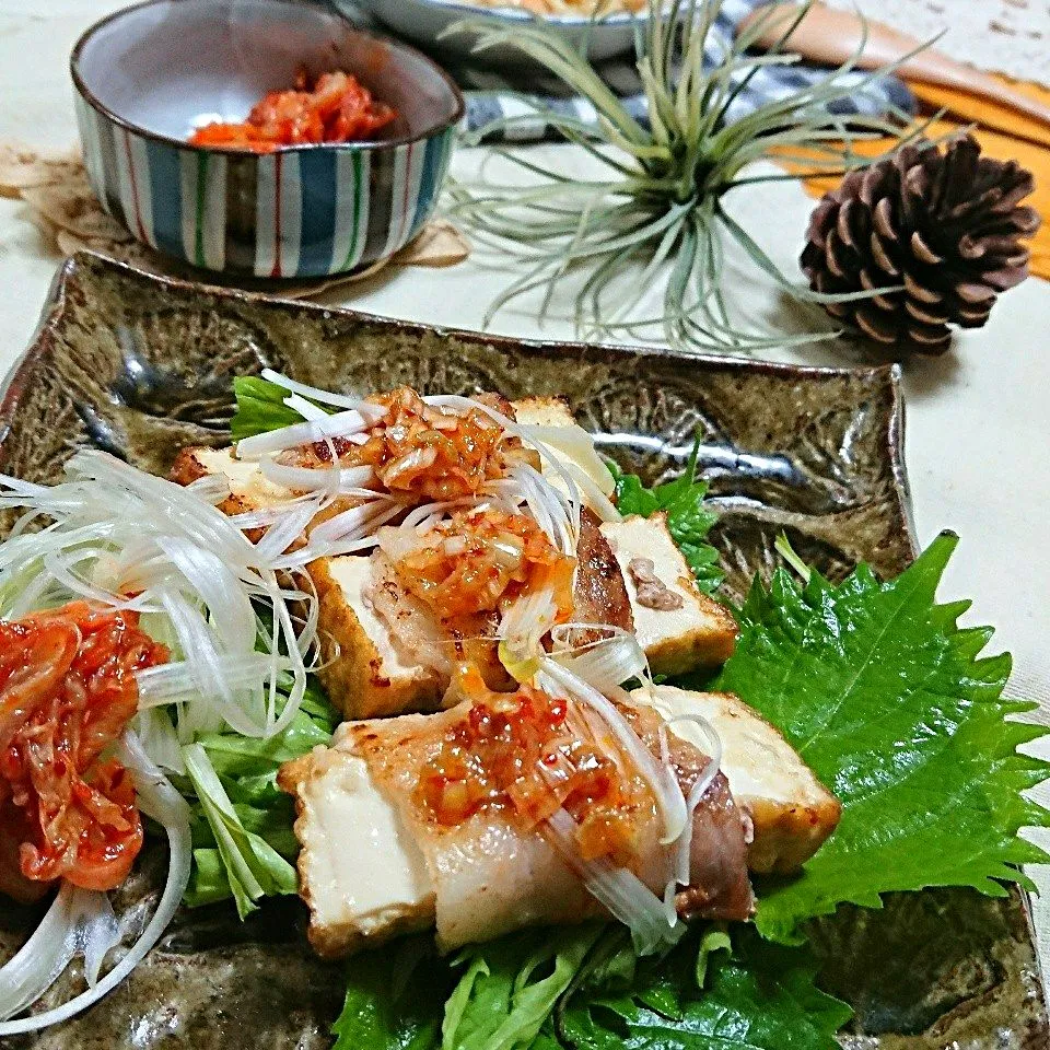 肉巻き厚揚げのサムギョプサル風|とまと🍅さん
