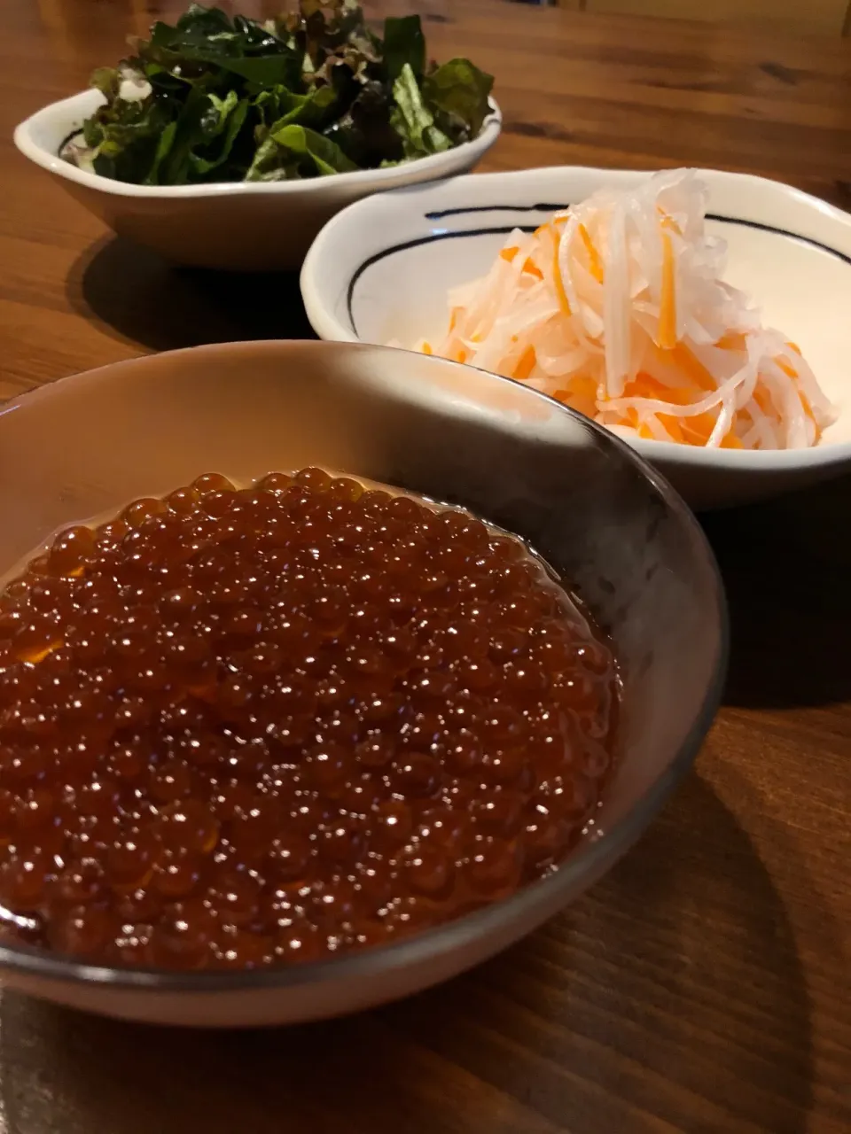 10/28の夕食 いくら醤油漬けとなます|yoneさん