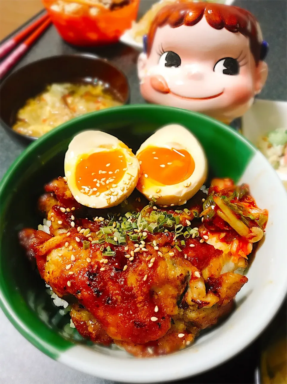 Snapdishの料理写真:食べ盛りさんシリーズ♡にんにく味噌豚丼。|ぽき。さん