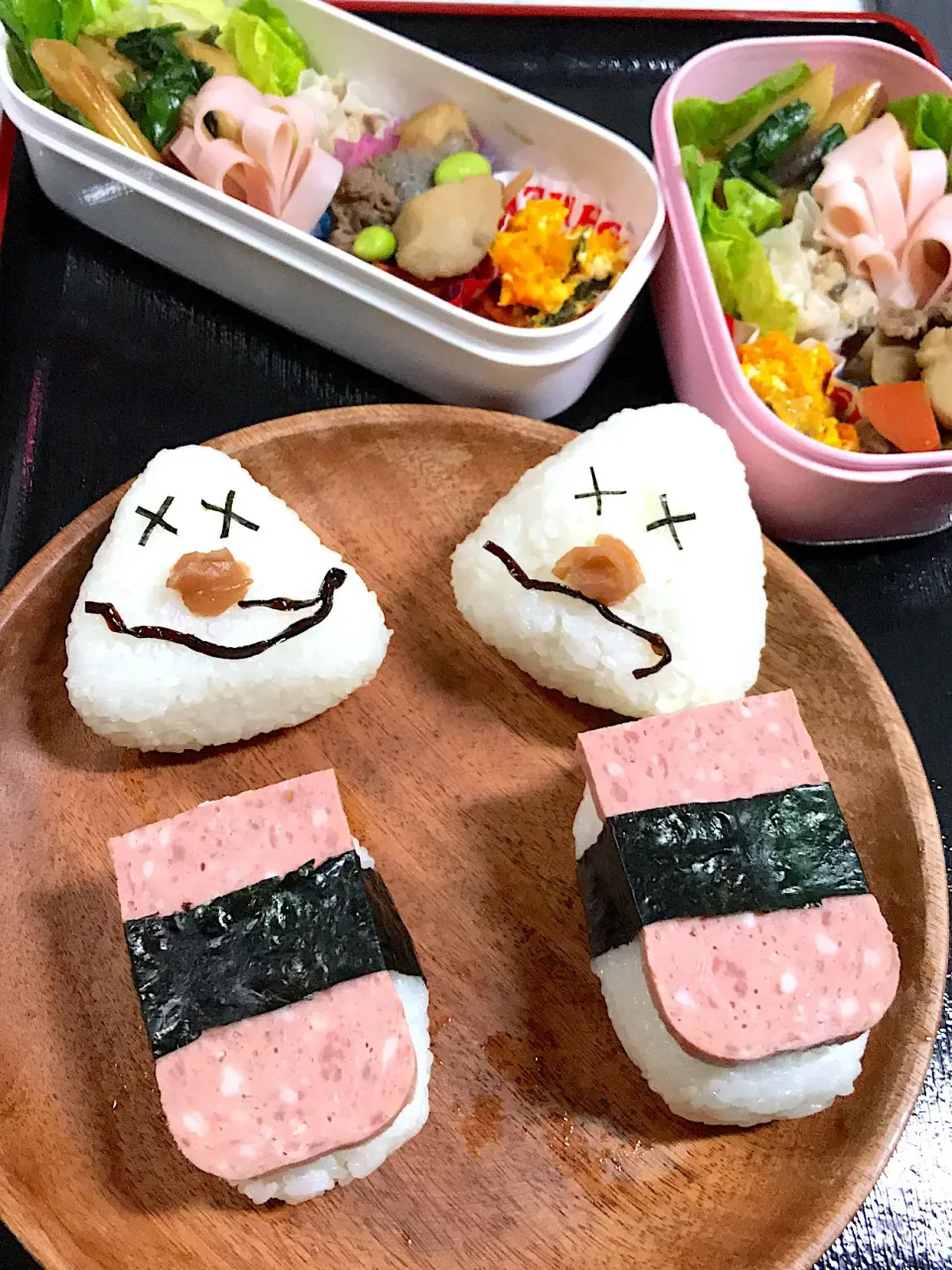 Snapdishの料理写真:お弁当〜〜弁当🍙
旦那＆社会人2年目の次女弁当🍱🍙|まんぞーさん