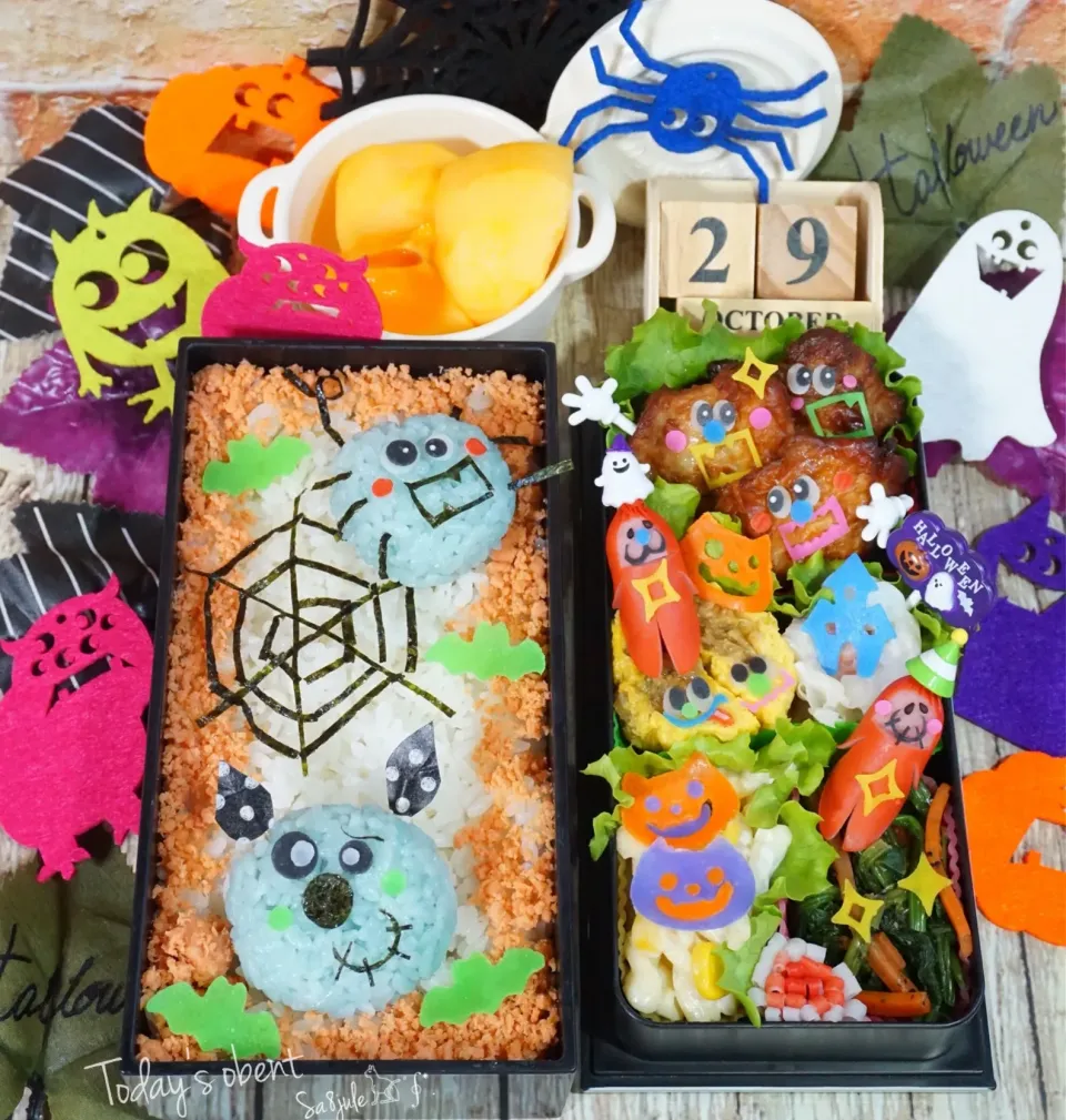 Halloweenぉ弁当*｡.(♥´꒳`*)人(*´꒳`♥).｡*|La-Jule Sa8さん