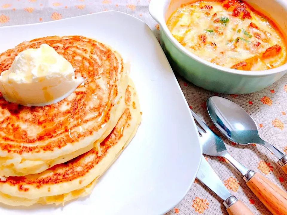 Snapdishの料理写真:贅沢だけどヘルシー朝ごはん🍴|はらぺこちゃんさん