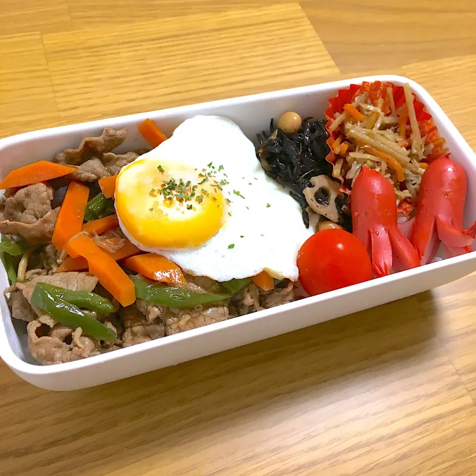 牛肉のオイスター炒め弁当|りりさん