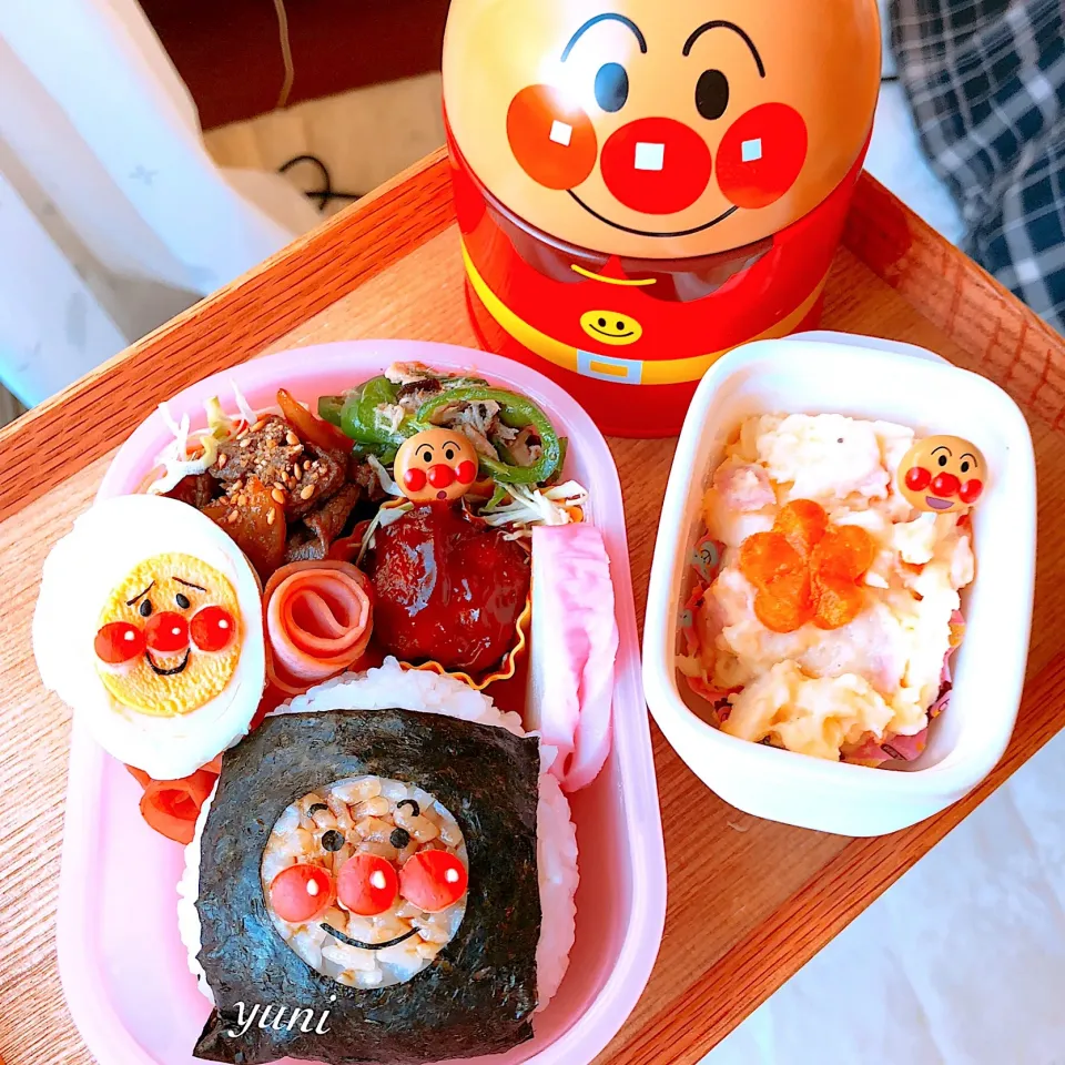 アンパンマン弁当
 #アンパンマン弁当  #キャラ弁 
 #デコ弁  #手作り弁当|🌸yuni🌸さん